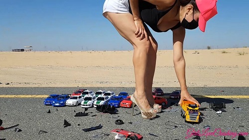 Anastasija 52 - Toy Cars under Wheels & Heels Part 2/2